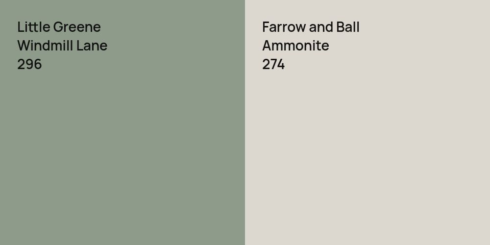 Little Greene Windmill Lane vs. Farrow and Ball Ammonite