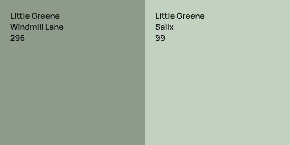 Little Greene Windmill Lane vs. Little Greene Salix