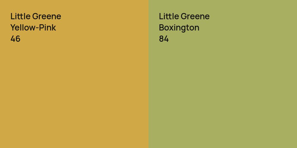 Little Greene Yellow-Pink vs. Little Greene Boxington