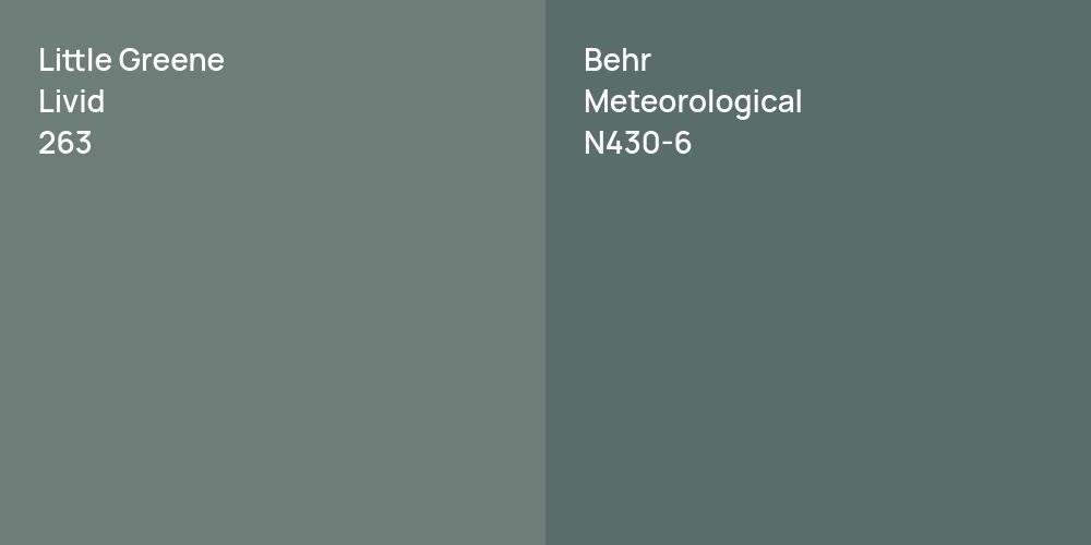 Little Greene Livid vs. Behr Meteorological