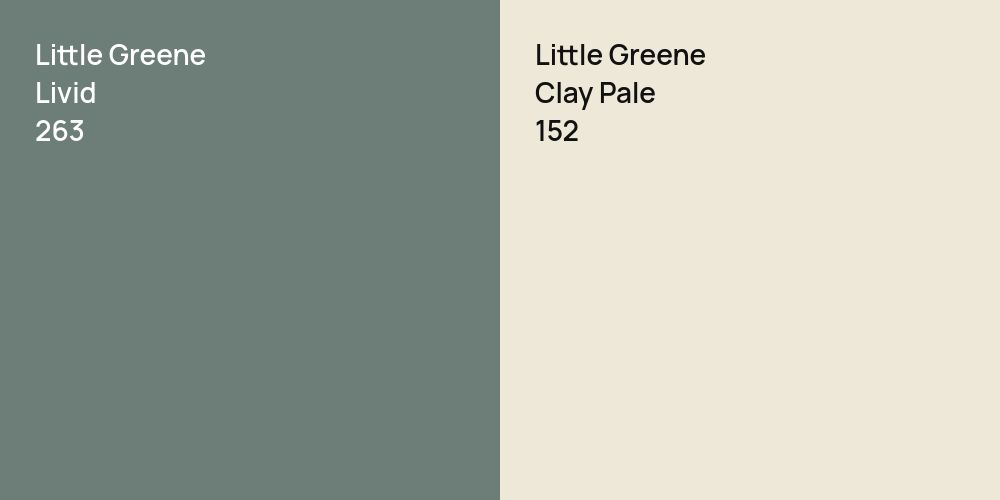 Little Greene Livid vs. Little Greene Clay Pale