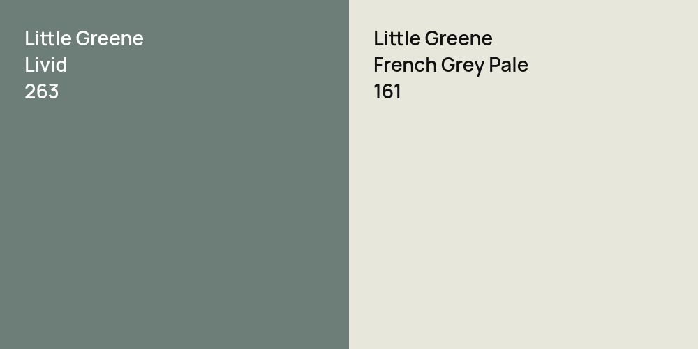 Little Greene Livid vs. Little Greene French Grey Pale