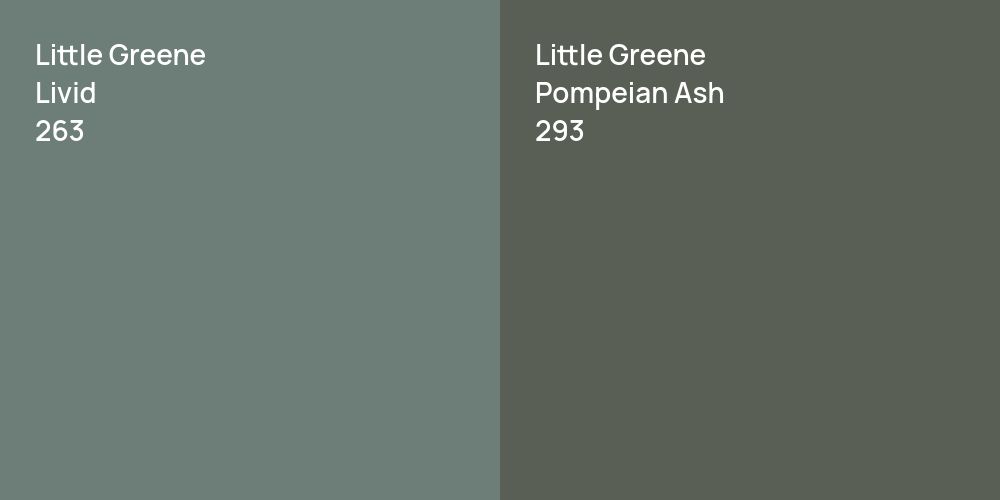 Little Greene Livid vs. Little Greene Pompeian Ash