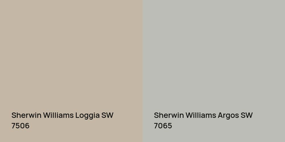 Sherwin Williams Loggia vs. Sherwin Williams Argos