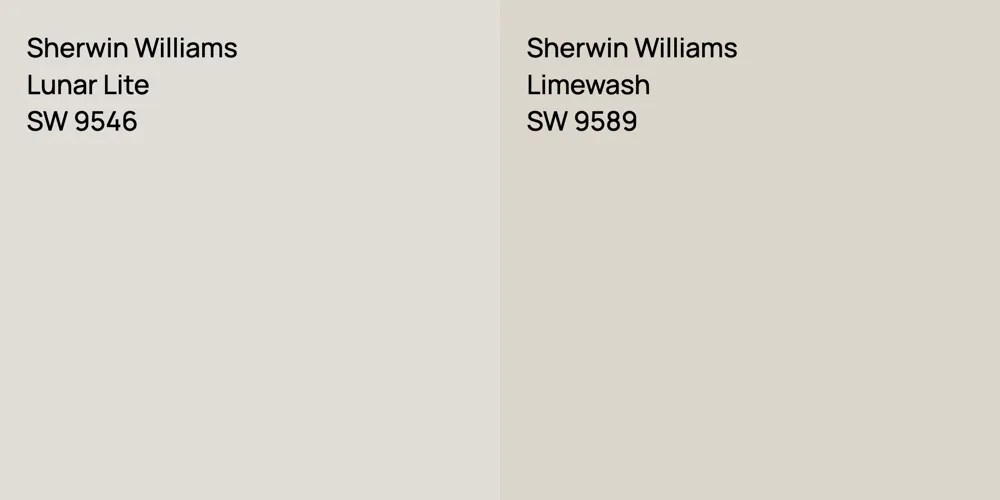 Sherwin Williams Lunar Lite vs. Sherwin Williams Limewash