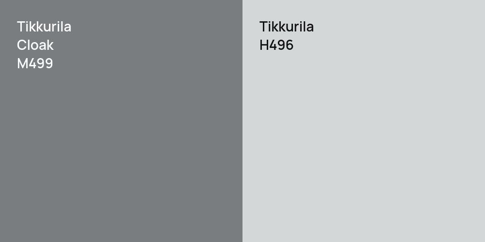 Tikkurila Cloak vs. Tikkurila H496