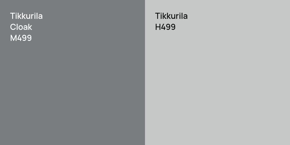 Tikkurila Cloak vs. Tikkurila H499