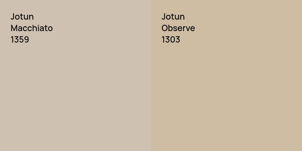 Jotun Macchiato vs. Jotun Observe