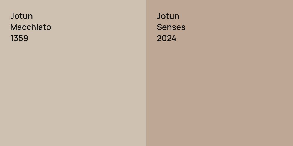 Jotun Macchiato vs. Jotun Senses