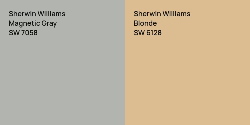 Sherwin Williams Magnetic Gray vs. Sherwin Williams Blonde