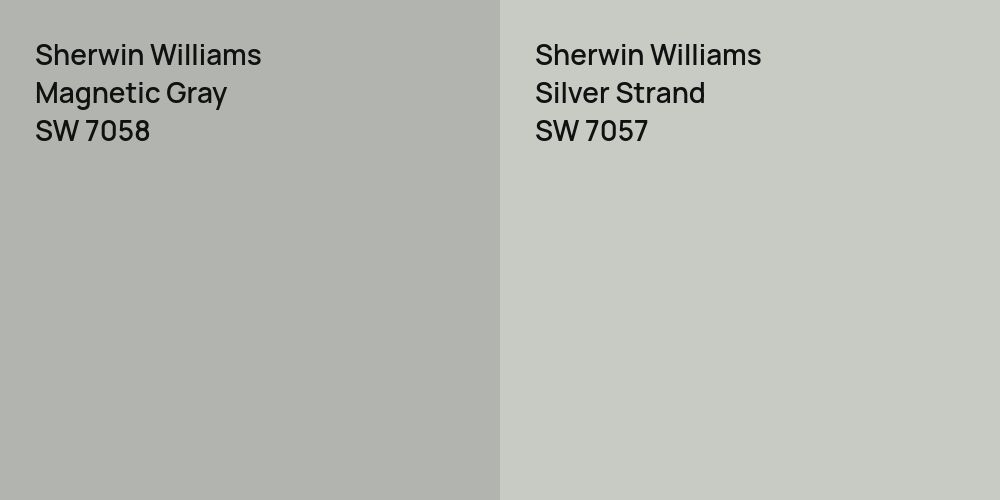 Sherwin Williams Magnetic Gray vs. Sherwin Williams Silver Strand