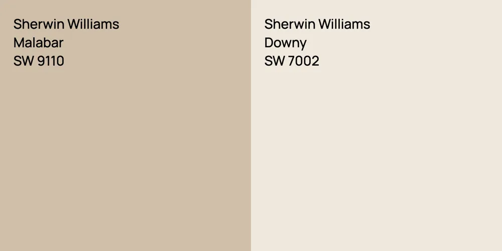 Sherwin Williams Malabar vs. Sherwin Williams Downy