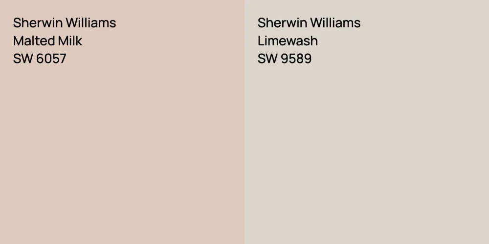 Sherwin Williams Malted Milk vs. Sherwin Williams Limewash