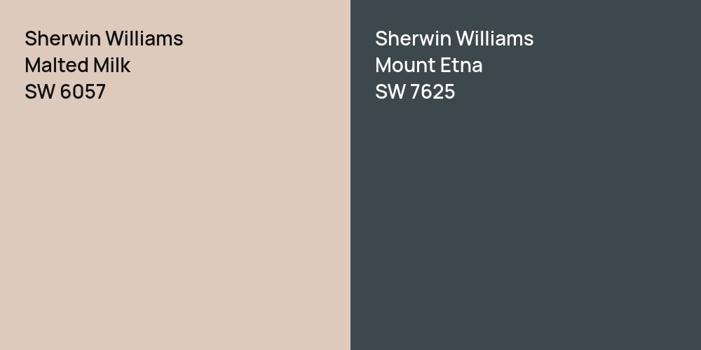 Sherwin Williams Malted Milk vs. Sherwin Williams Mount Etna