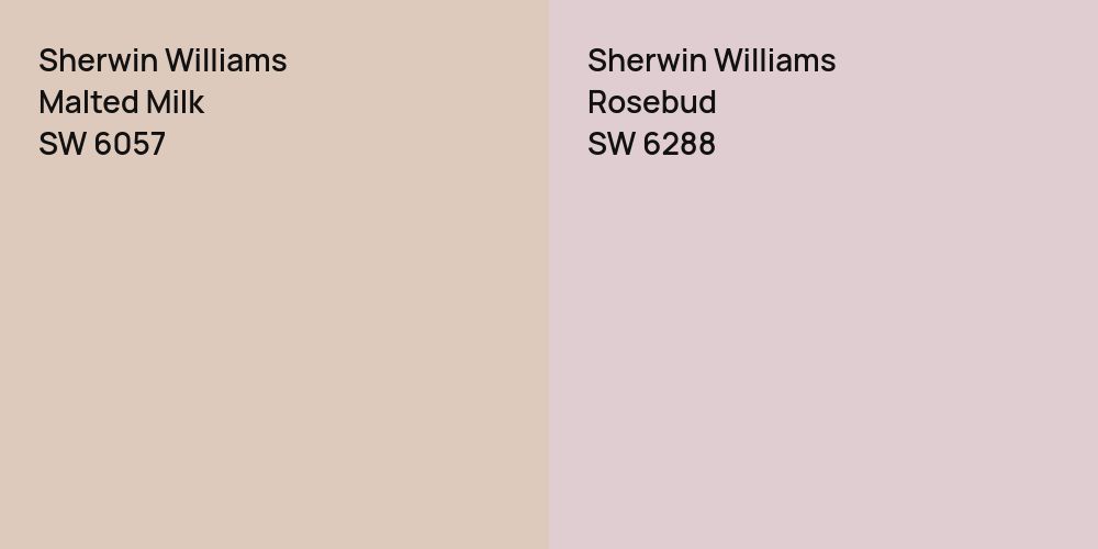 Sherwin Williams Malted Milk vs. Sherwin Williams Rosebud