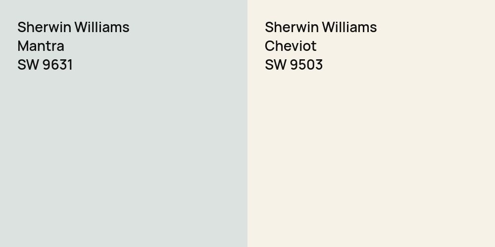 Sherwin Williams Mantra vs. Sherwin Williams Cheviot