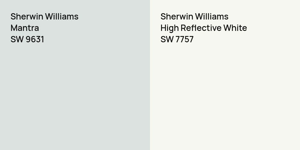 Sherwin Williams Mantra vs. Sherwin Williams High Reflective White