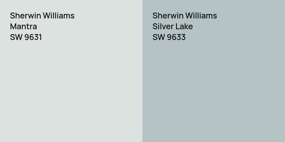 Sherwin Williams Mantra vs. Sherwin Williams Silver Lake