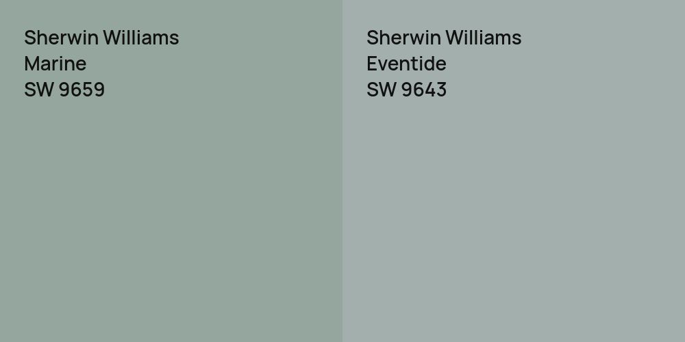 Sherwin Williams Marine vs. Sherwin Williams Eventide