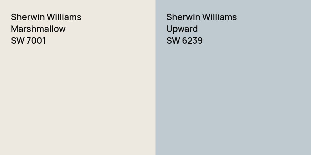 Sherwin Williams Marshmallow vs. Sherwin Williams Upward