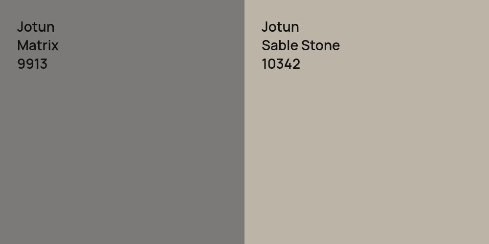 Jotun Matrix vs. Jotun Sable Stone