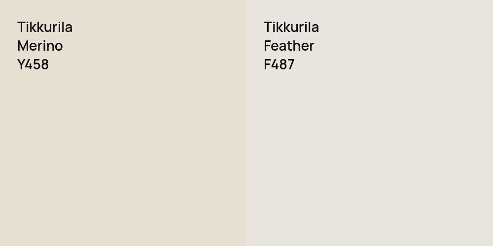 Tikkurila Merino vs. Tikkurila Feather