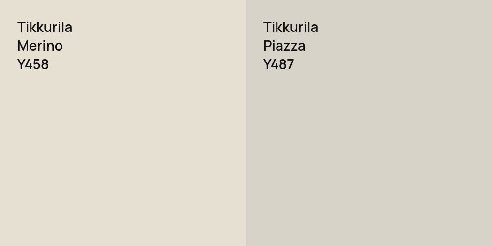 Tikkurila Merino vs. Tikkurila Piazza