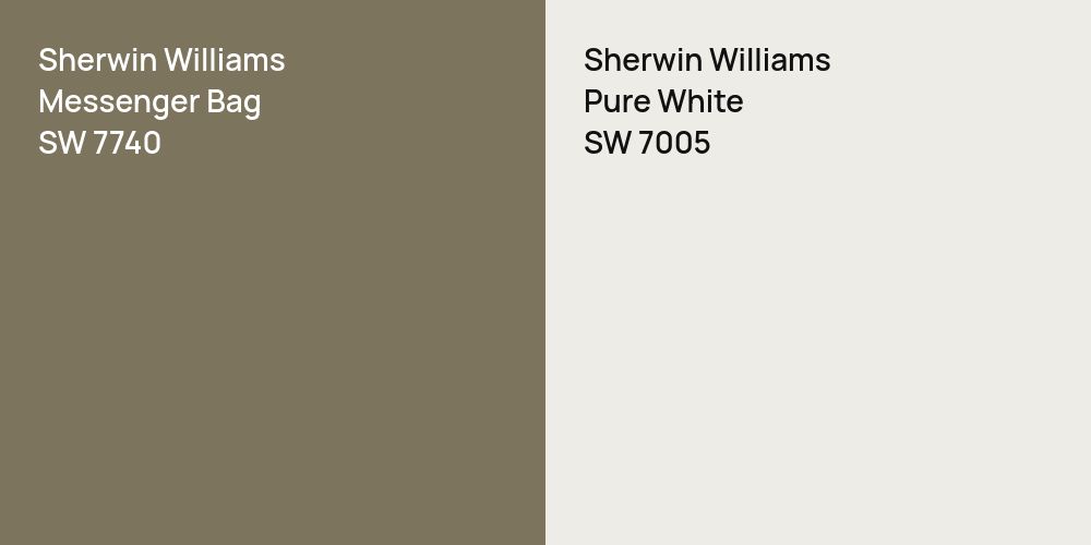 Sherwin Williams Messenger Bag vs. Sherwin Williams Pure White