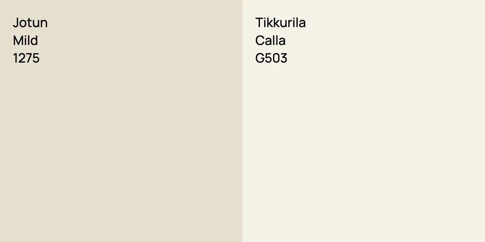 Jotun Mild vs. Tikkurila Calla