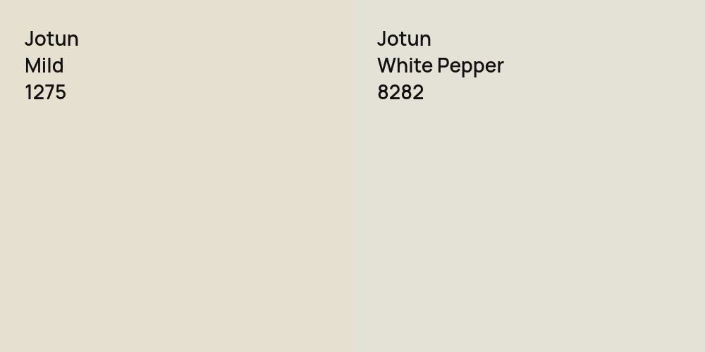 Jotun Mild vs. Jotun White Pepper