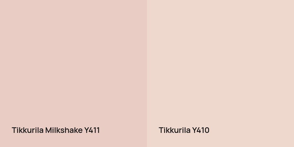 Tikkurila Milkshake vs. Tikkurila Y410