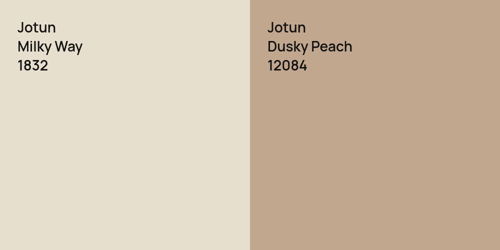 Jotun Milky Way vs. Jotun Dusky Peach