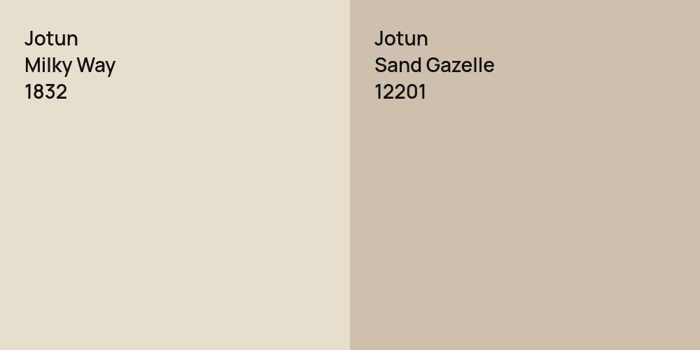 Jotun Milky Way vs. Jotun Sand Gazelle