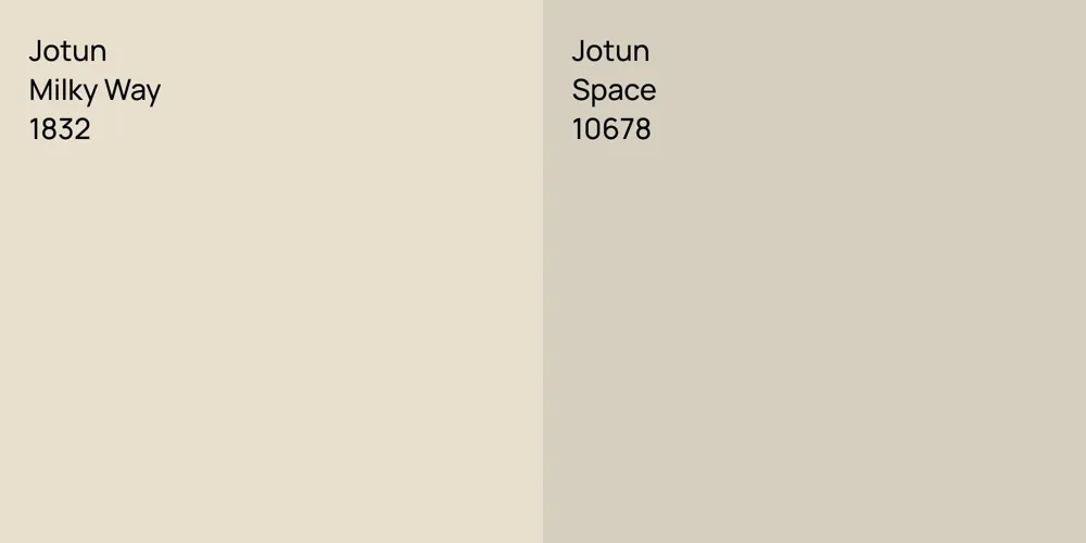 Jotun Milky Way vs. Jotun Space comparison