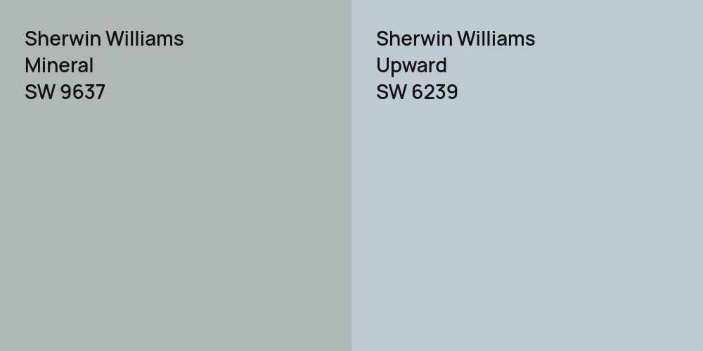 Sherwin Williams Mineral vs. Sherwin Williams Upward