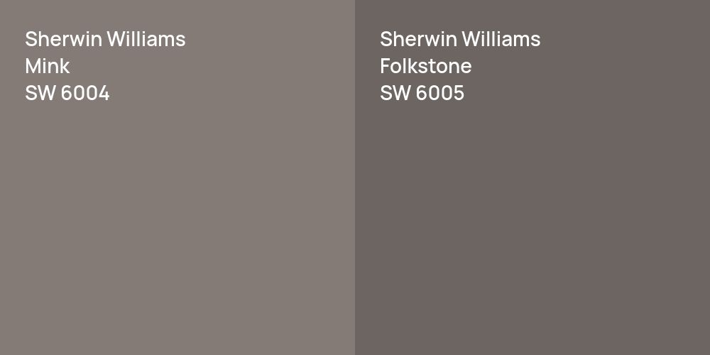 Sherwin Williams Mink vs. Sherwin Williams Folkstone