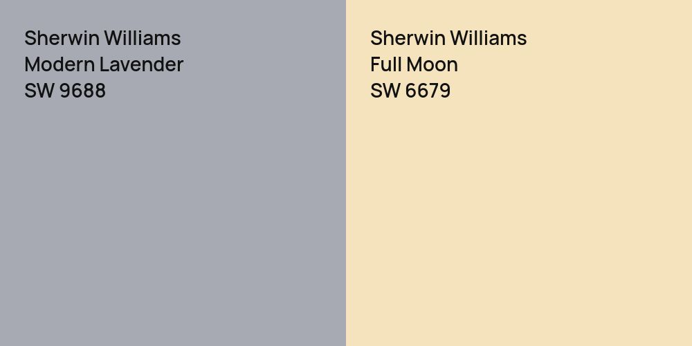 Sherwin Williams Modern Lavender vs. Sherwin Williams Full Moon