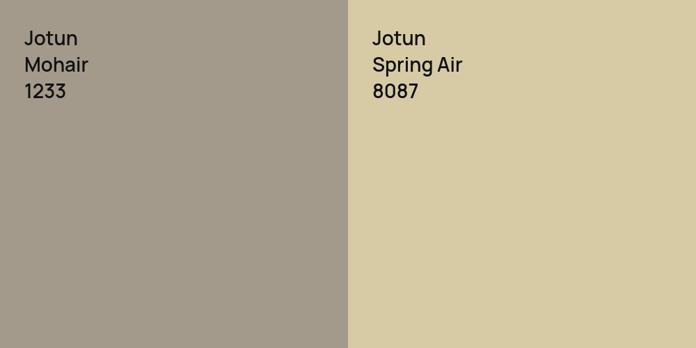 Jotun Mohair vs. Jotun Spring Air