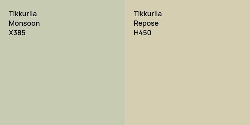 Tikkurila Monsoon vs. Tikkurila Repose