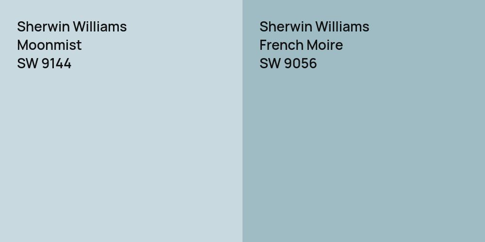 Sherwin Williams Moonmist vs. Sherwin Williams French Moire