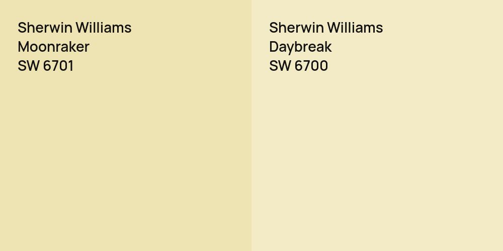 Sherwin Williams Moonraker vs. Sherwin Williams Daybreak