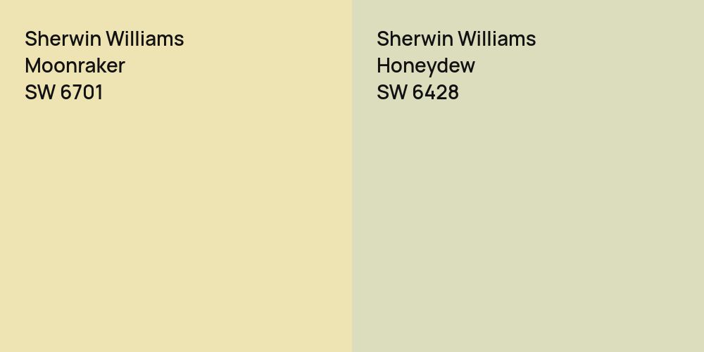 Sherwin Williams Moonraker vs. Sherwin Williams Honeydew