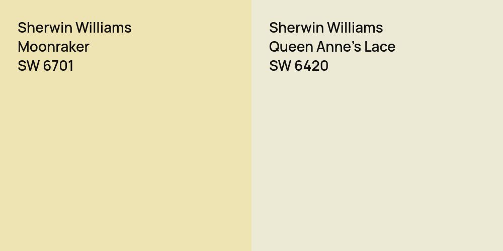 Sherwin Williams Moonraker vs. Sherwin Williams Queen Anne's Lace