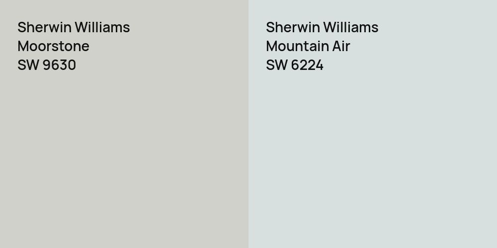 Sherwin Williams Moorstone vs. Sherwin Williams Mountain Air