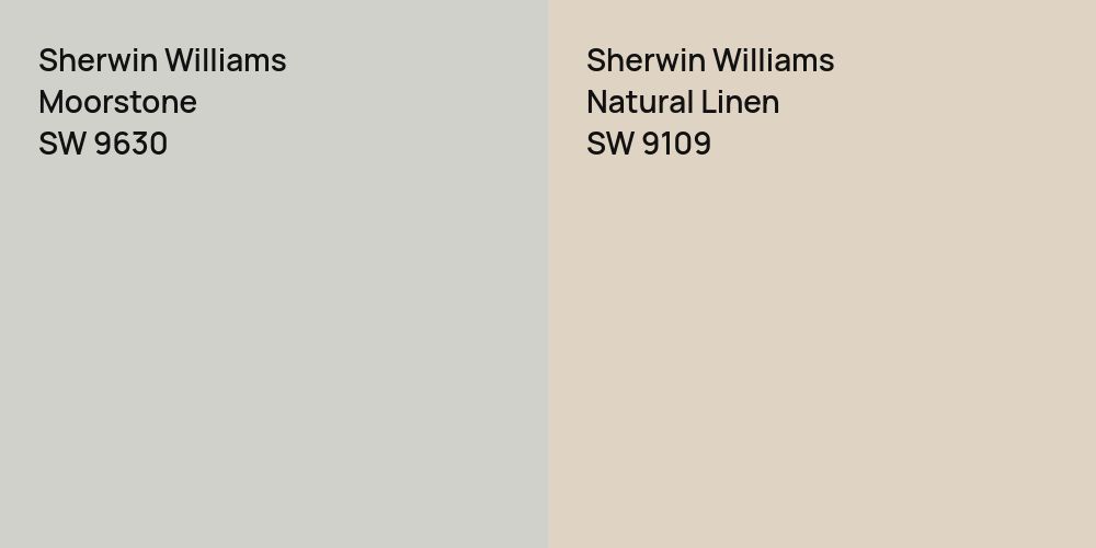 Sherwin Williams Moorstone vs. Sherwin Williams Natural Linen