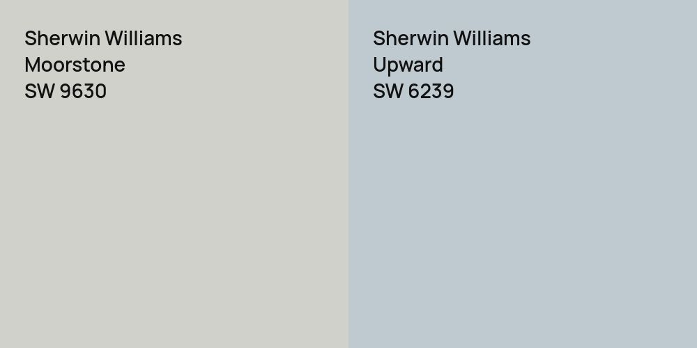 Sherwin Williams Moorstone vs. Sherwin Williams Upward