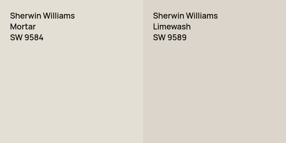 Sherwin Williams Mortar vs. Sherwin Williams Limewash