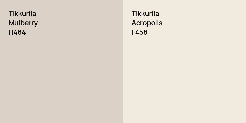 Tikkurila Mulberry vs. Tikkurila Acropolis