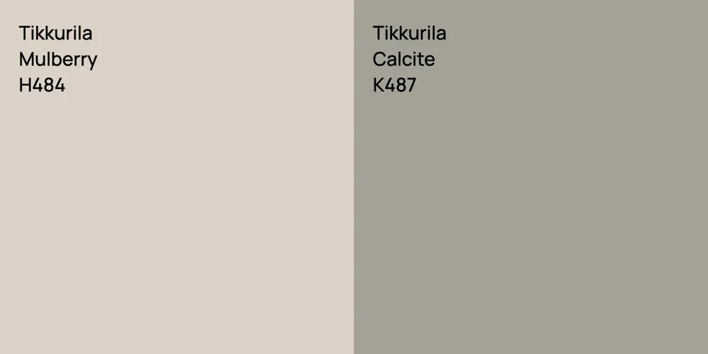 Tikkurila Mulberry vs. Tikkurila Calcite