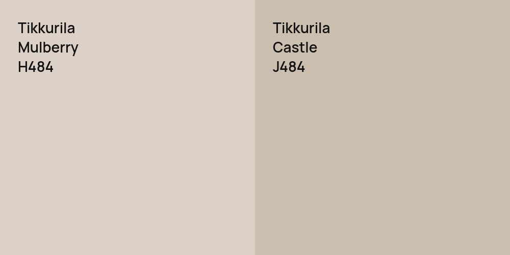 Tikkurila Mulberry vs. Tikkurila Castle